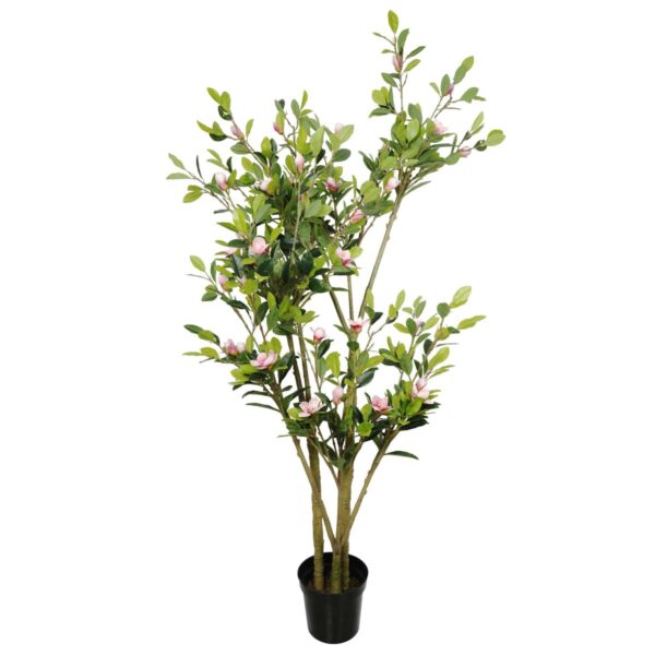 Fanno-Faux Flowering Pink Magnolia Tree 250cm Decorative Plant for Home and Events