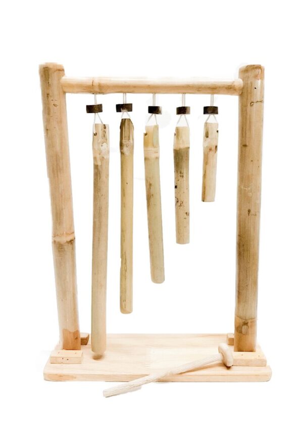 Fanno-Bamboo Hanging Xylophone Wind Chime Musical Instrument for Outdoor Decor