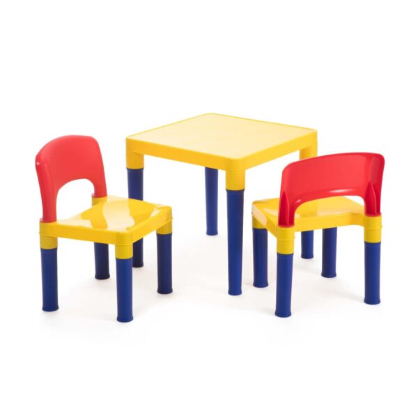 Fanno-Kids Table and 2 Chairs Play Set for Creative Learning and Fun Activities