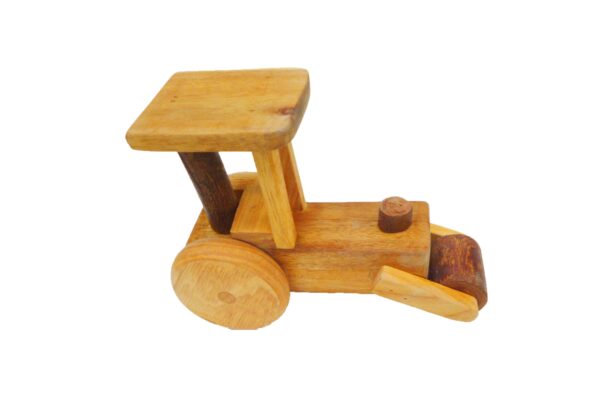 Fanno-Natural Timber Steam Roller Handmade from Recycled Lychee and Acacia Wood