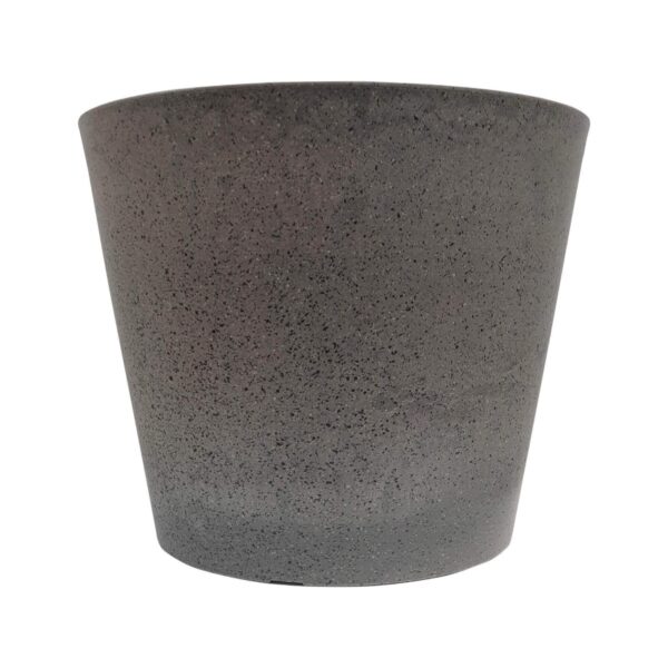 Fanno-Durable Recycled Plastic Garden Planter for Indoor Outdoor Use 40cm Grey Pot