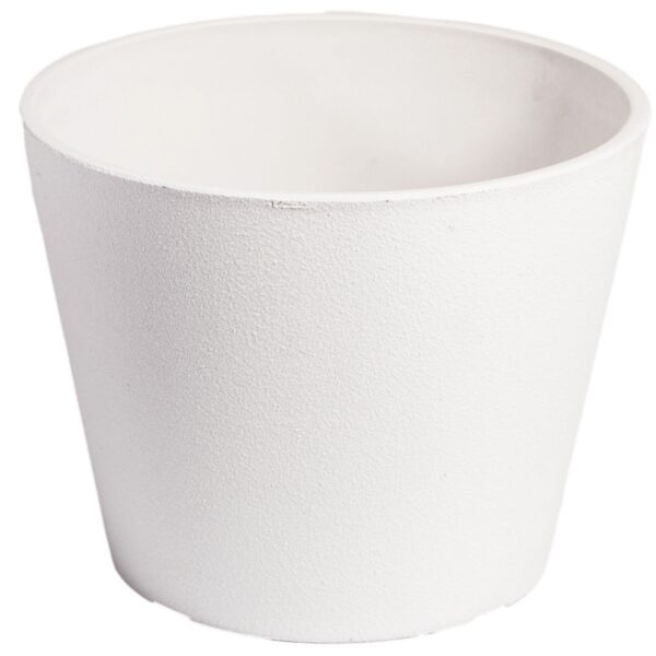 Fanno-Rendered White Planter Pot 25cm Lightweight Durable Recycled Material for Plants