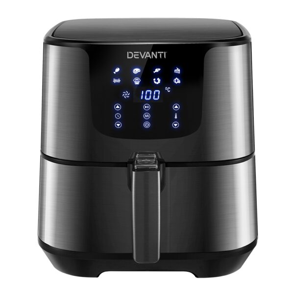 Fanno-Large 7L Air Fryer with LCD Touch Control and 8 Preset Cooking Programs