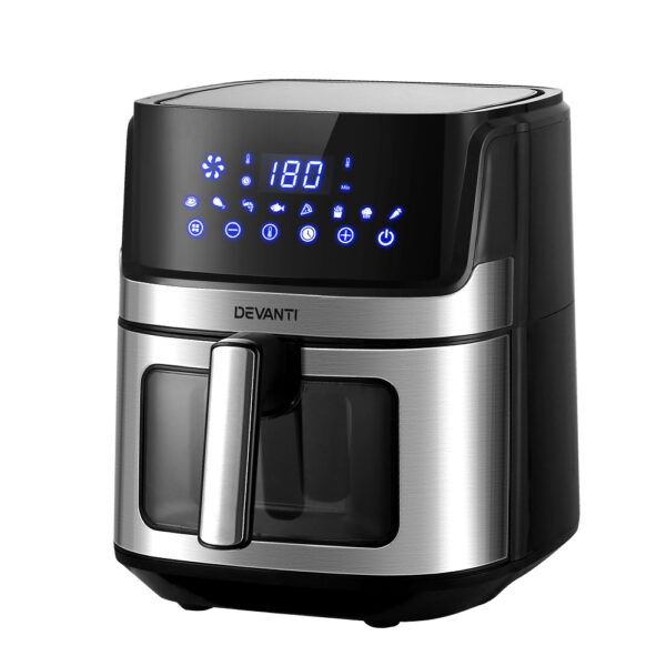 Fanno-6.5L Air Fryer with LCD Touch Control and 80 Percent Less Fat Cooking Capacity