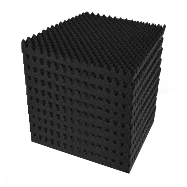 Fanno-Set of 60 Eggshell Acoustic Foam Soundproofing Tiles for Home Studio Use