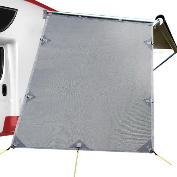 Fanno-Privacy Screen Roll Out Awning 1.95x2.2M UV Protection Grey End Wall