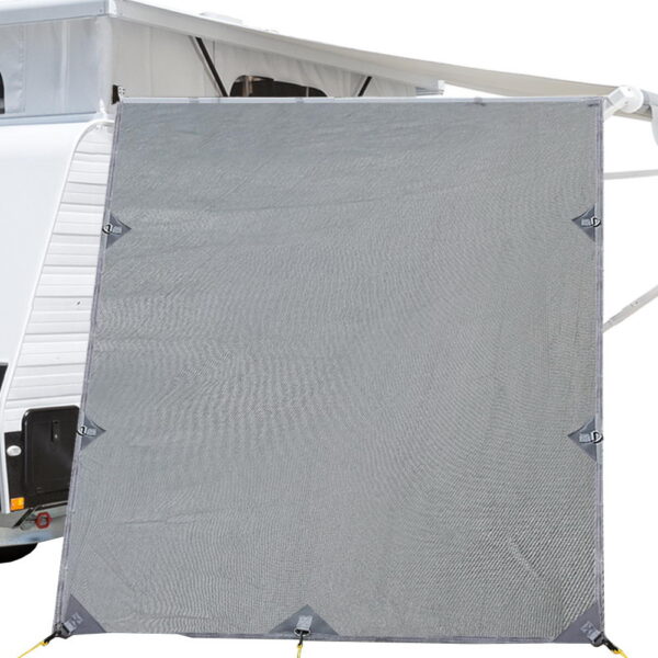 Fanno-Privacy Screen Roll Out Awning 2.1x1.8M UV Protection Grey End Wall