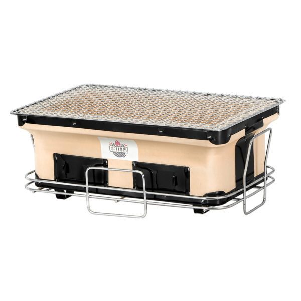 Fanno-Portable Ceramic Hibachi BBQ Grill for Outdoor Cooking and Camping Feasts