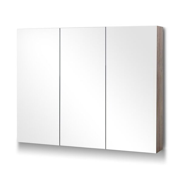 Fanno-Storage Mirror Cabinet with Adjustable Shelves for Bathroom Organization 900x720mm