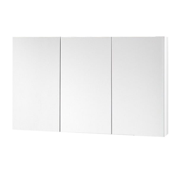 Fanno-Storage Mirror Cabinet with Adjustable Shelves and Soft Closing Doors White