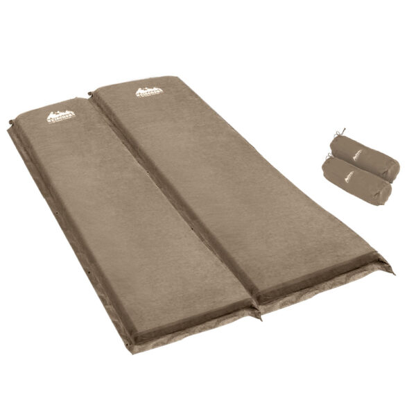 Fanno-Double Self-Inflating Camping Mat Water Resistant Comfortable Sleeping Surface