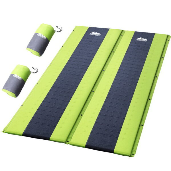 Fanno-Double Self-Inflating Camping Mat Water Resistant Sleeping Pad for Outdoor Comfort