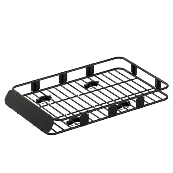 Fanno-Universal Roof Rack Basket Cargo Carrier for Vehicles 100kg Capacity Black