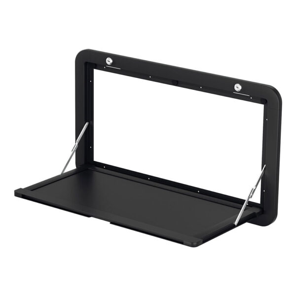 Fanno-Folding  Table Space-Saving Aluminum Frame with Locking System Black