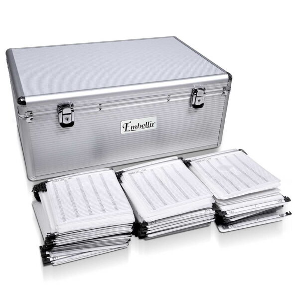 Fanno-Aluminium CD Storage Case Box for 500 Disks Durable Lightweight with Locks and Inserts