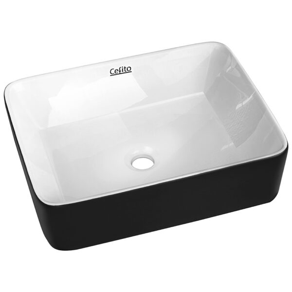 Fanno-Ceramic Sink High Gloss Crystalline Nano Glazed Bathroom Vanity Basin 48x37cm