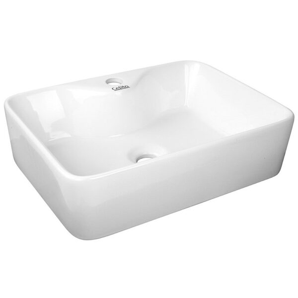 Fanno-Ceramic Sink High Gloss Nano Glazed Bathroom Basin 48x38cm Anti-Bacterial Durable