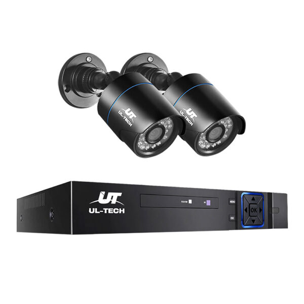 Fanno-CCTV Security Camera System 1080P HD 4 Channel with Night Vision and Motion Detection