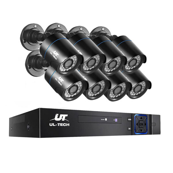 Fanno-1080P HD CCTV Security Camera System with 8 Channel DVR and Night Vision