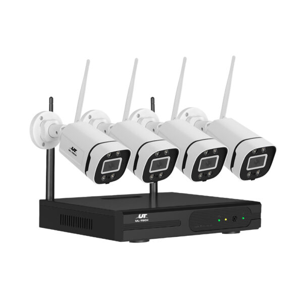 Fanno-Wireless Security Camera System 3MP 8CH NVR with Night Vision and Two-Way Audio