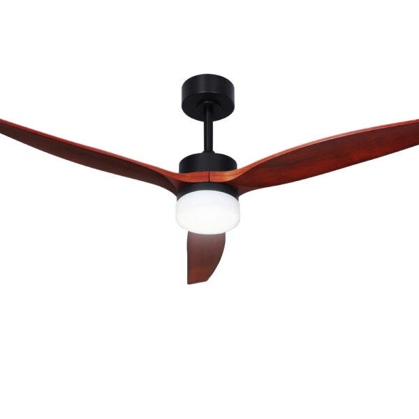 Fanno-52 Inch Ceiling Fan with Remote Control LED Light and 3 Speed Wooden Blades