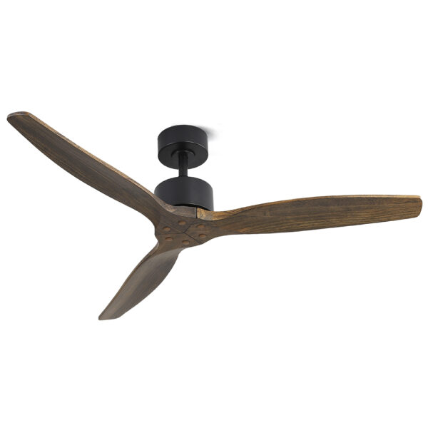 Fanno-52 Inch Wooden Ceiling Fan with Remote Control 3 Speeds Energy Efficient Quiet Operation