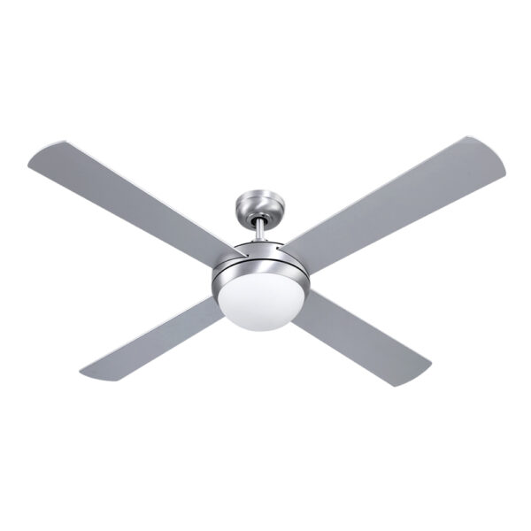 Fanno-52 Inch Ceiling Fan with Remote Control LED Light and Timer for Indoor Outdoor Use