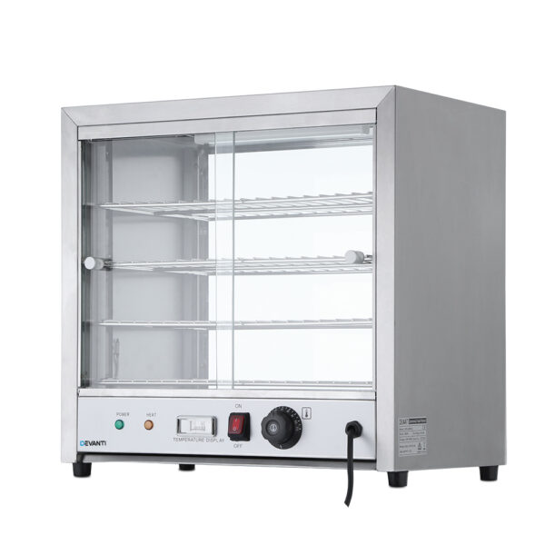 Fanno-4-Tier Commercial Food Warmer with Adjustable Thermostat and Stainless Steel Trays