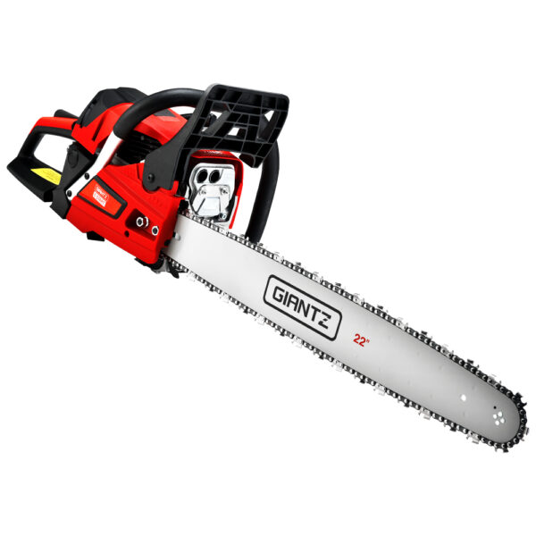 Fanno-58cc Chainsaw with 22 Inch Bar Commercial Grade Petrol Engine for Heavy Duty Cutting