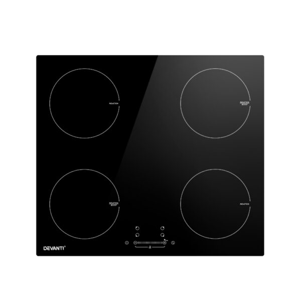 Fanno-60cm Induction Cooktop Electric Cooker with 4 Zones Touch Control and Timer