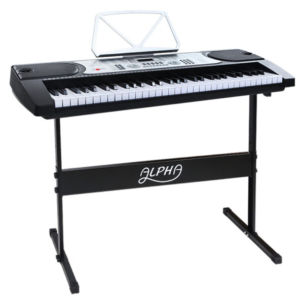 Fanno-61-Key Electronic Piano Keyboard with Stand and Teaching Features for Beginners