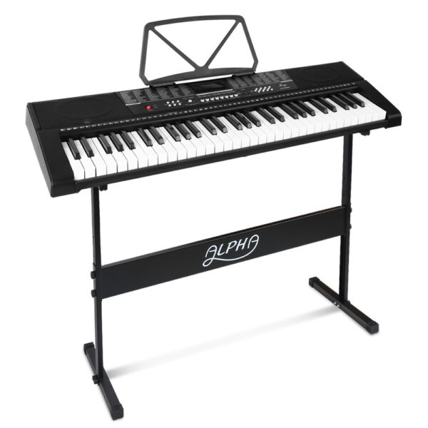 Fanno-61-Key Portable Keyboard with Stand and Speaker for Music Learning and Fun