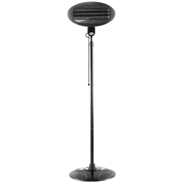 Fanno-2000W Electric Outdoor Patio Heater with Halogen Heating and Adjustable Height