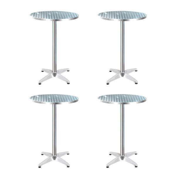 Fanno-Adjustable Stainless Steel Bar Table for Indoor Outdoor Use 70 110cm Height