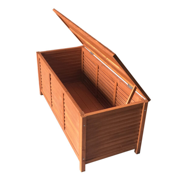 Fanno-Outdoor Storage Box 210L Weather Resistant Wooden Bench for Garden Tools and Toys