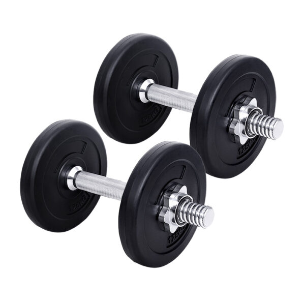 Fanno-Adjustable 10kg Dumbbell Set with Non-Slip Handle for Strength Training Fitness