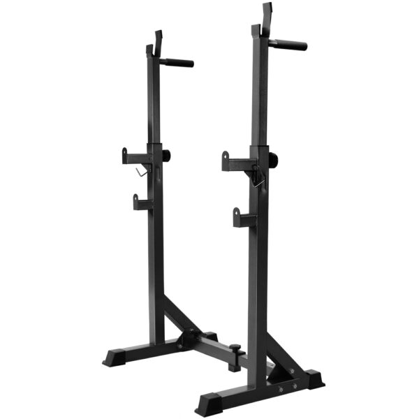 Fanno-Adjustable Squat Rack Set for Home Gym Heavy Duty 300kg Weight Capacity