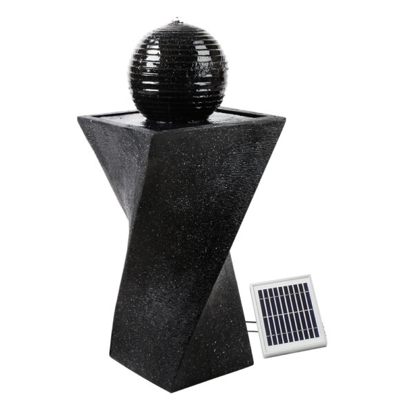 Fanno-Twisted Solar Fountain with LED Lights for Outdoor and Indoor Garden Decor