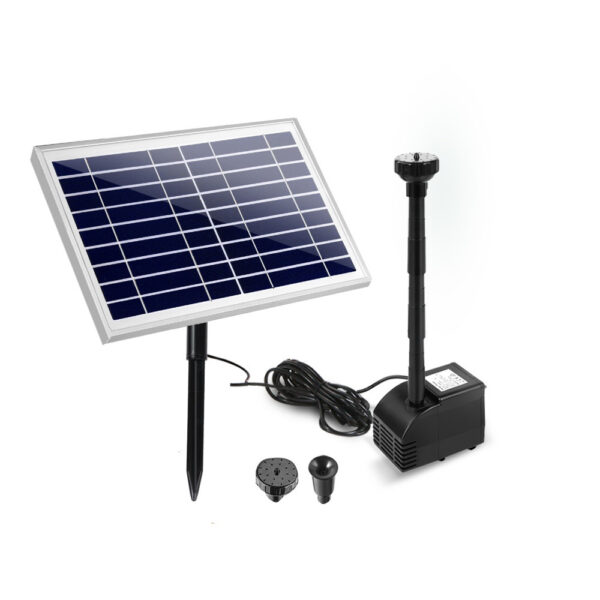 Fanno-Solar Powered Fountain Kit for Garden with 6.6ft Water Pump and Nozzles