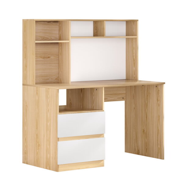 Fanno-Computer Desk with Storage Shelf and Drawer for Home Office Workspace