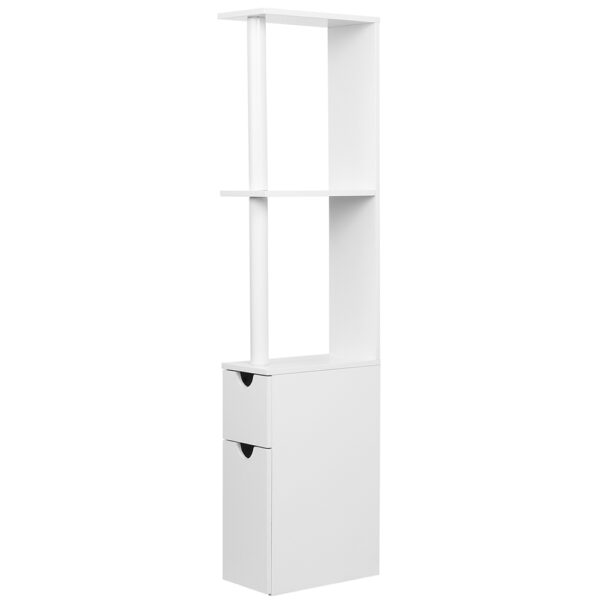 Fanno-Freestanding Bathroom Storage Cabinet White Eco-Friendly Space Saving Design