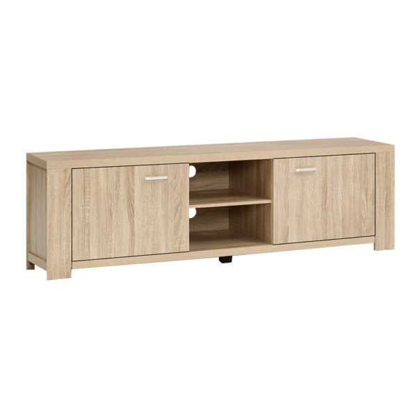 Fanno-Maxi Entertainment Unit Oak Modern TV Cabinet with Storage and Open Shelves