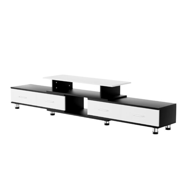 Fanno-3-in-1 Entertainment Unit TV Cabinet with Storage Drawers Flexible Arrangement Black White