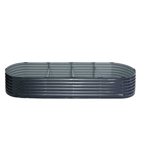 Fanno-Galvanised Raised Garden Bed 320X80X42cm Durable Planter Box for Vegetables Herbs