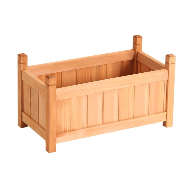 Fanno-Wooden Garden Bed Raised Planter Box for Vegetables and Flowers Easy Assembly