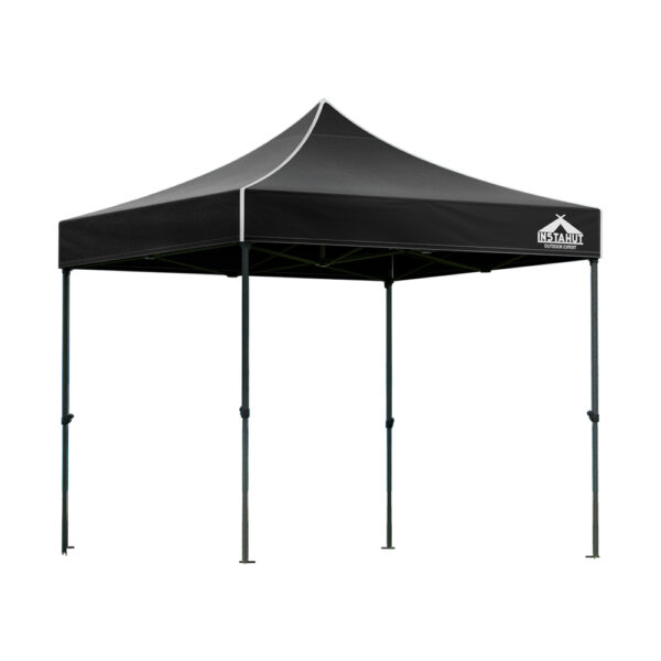 Fanno-Pop Up Gazebo 3x3m with Base Pods UV Water Resistant Outdoor Canopy Tent Black