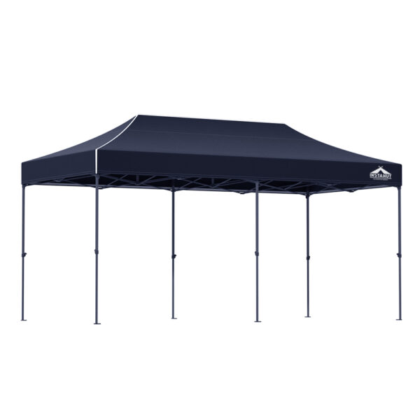 Fanno-Pop Up Gazebo 3x6m with 4 Base Pods Outdoor Wedding Camping Tent Shade Canopy Navy