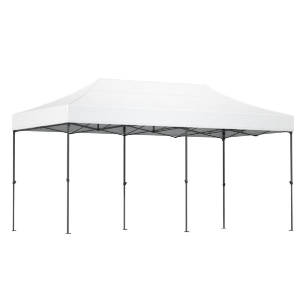 Fanno-Pop Up Gazebo 3x6m with 4 Base Pods Outdoor Wedding Camping Tent Shade Canopy White