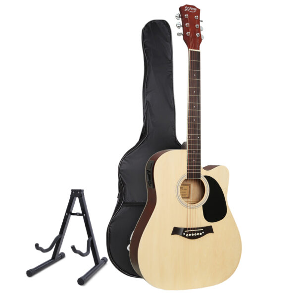 Fanno-41 Inch Electric Acoustic Guitar with 5-Band EQ and Accessories for Musicians