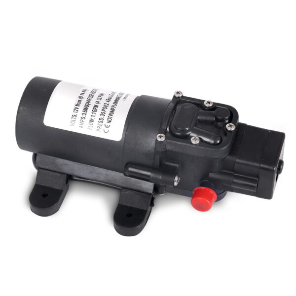 Fanno-Portable 12V Water Pressure Shower Pump High Flow 4.3L/Min for Outdoor Use